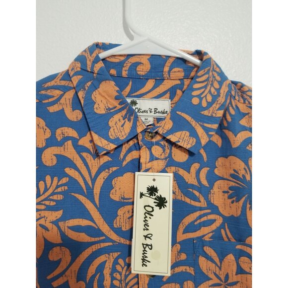 Oliver And Burke Men's Button-up Short Sleeve Shirt In Tropical Printed Size 2XL - Picture 7 of 7